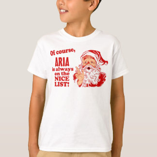 Camiseta Navidades Aria personalizados