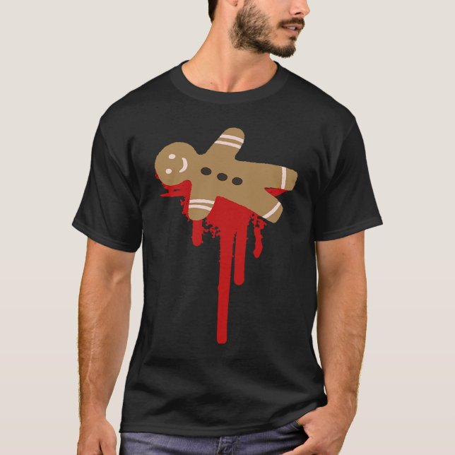 Camiseta Navidades asustados Navidades del horror del hombr (Anverso)