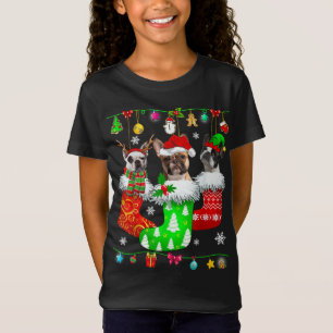 Camiseta Navidades atienden a perro Bulldog francés pijama 