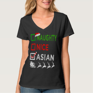 Camiseta Navidades atractivos de Asia Pajamas Funny Santa H