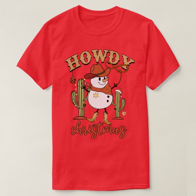 Camiseta navidades audaces vaquero (Diseño del anverso)