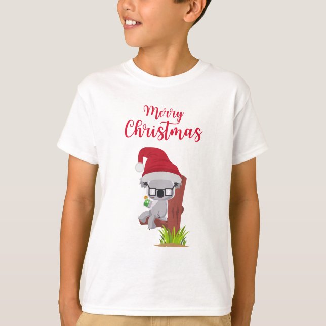 Camiseta Navidades australianos adoran el diseño de bebida  (Anverso)