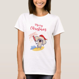 Camiseta Navidades australianos adoran el diseño de surf de