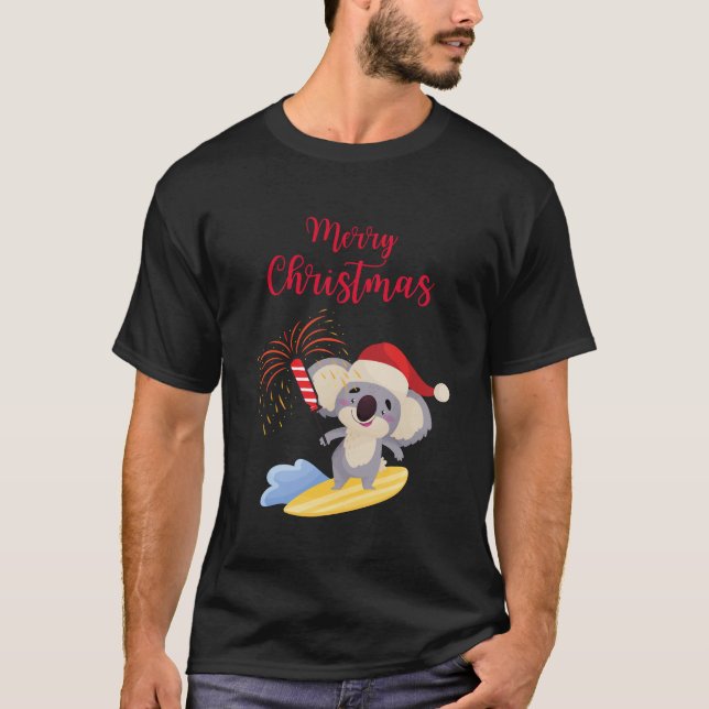 Camiseta Navidades australianos adoran el diseño de surf de (Anverso)
