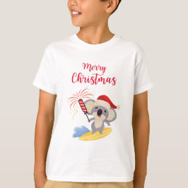 Camiseta Navidades australianos adoran el diseño de surf de