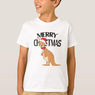 Camiseta Navidades australianos cortan canguro