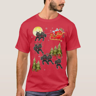 Camiseta Navidades australianos de Labradoodle de Santa Cru