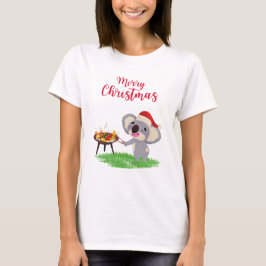 Camiseta Navidades australianos se divierten con Koala disf