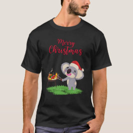Camiseta Navidades australianos se divierten con Koala disf