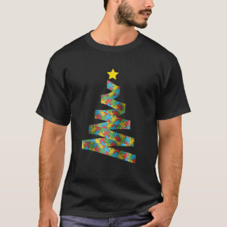 Camiseta Navidades Autismo Conciencia Navidades Rompecabeza