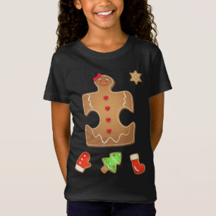 Camiseta Navidades Autismo Gingerbread Puzzle Autism Parple