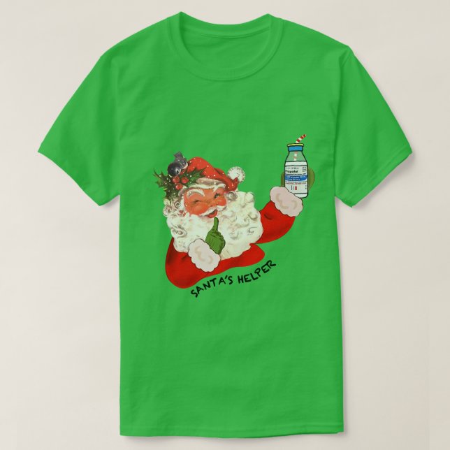 Camiseta Navidades auxiliares de Papá Noel Enfermería de la (Diseño del anverso)