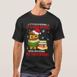 Camiseta Navidades Ave divertida con Santa Hat se llama Re