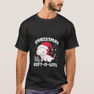 Camiseta Navidades Axolotl Lover Santa Claus Salamander Xma