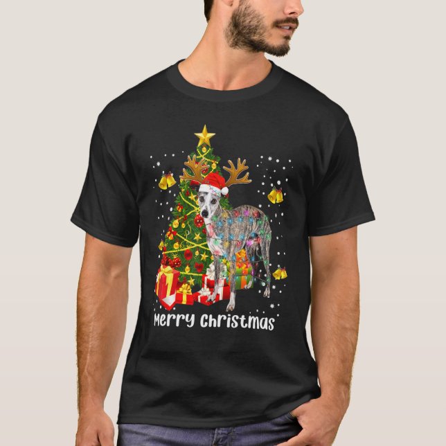 Camiseta Navidades Azotantes Iluminan Árbol Santa Xmas Perr (Anverso)