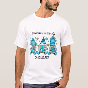 Camiseta Navidades Azules Con Mis Gnomías Unisex