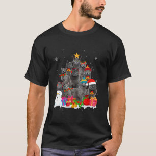 Camiseta Navidades azules rusos graciosos