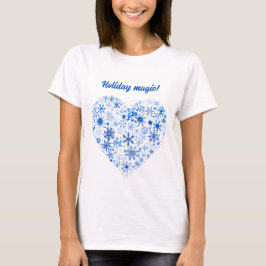 Camiseta Navidades azules y blancos