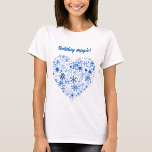 Camiseta Navidades azules y blancos