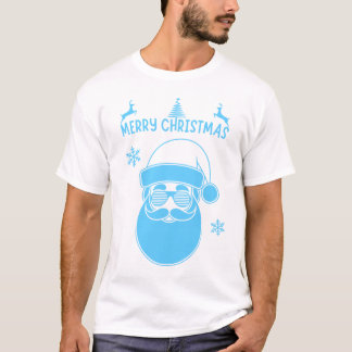 Camiseta Navidades azules y blancos Feliz Navidad