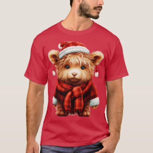 Camiseta Navidades Baby Highland Cow 4