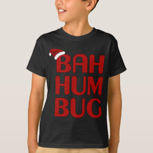 Camiseta Navidades Bah Humbug Shirt-Xmas Humbug Santa Hat