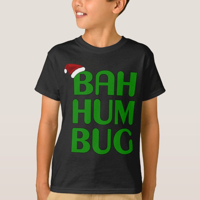 Camiseta Navidades Bah Humbug Xmas Humbug Santa Hat (Anverso)