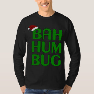 Camiseta Navidades Bah Humbug Xmas Humbug Santa Hat