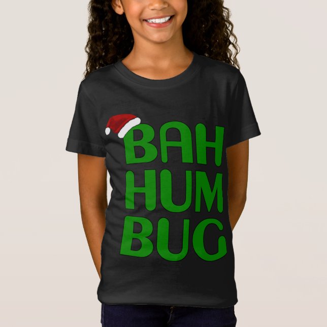 Camiseta Navidades Bah Humbug Xmas Humbug Santa Hat (Anverso)