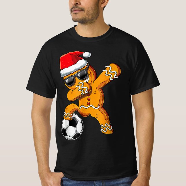 Camiseta Navidades bailando pan de jengibre (Anverso)