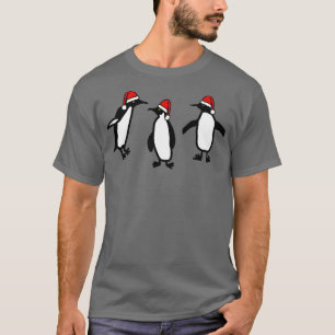 Camiseta Navidades bailando pingüinos