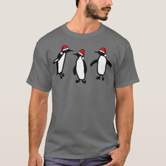 Camiseta Navidades bailando pingüinos