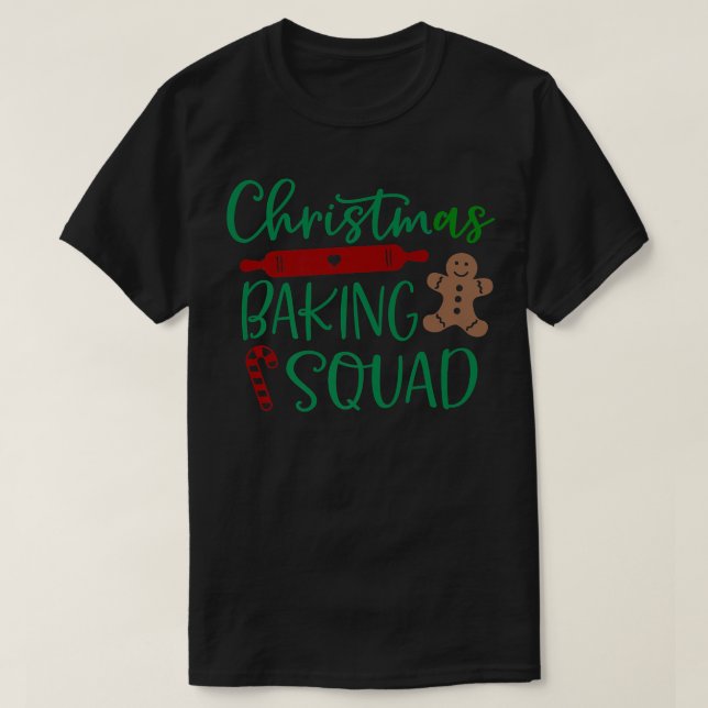 Camiseta Navidades Baking Squad Novedad Holiday Baker Noel (Diseño del anverso)
