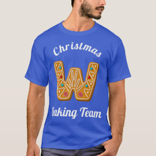 Camiseta Navidades Baking Team Letter W Fa de coincidencias