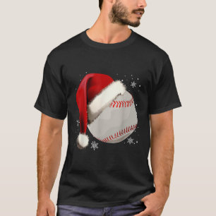 Camiseta Navidades Ball de Béisbol Santa Hat Divertidas Nav