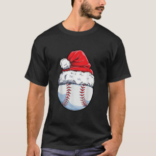 Camiseta Navidades Ball de Béisbol Santa Hat Divertidas Nav