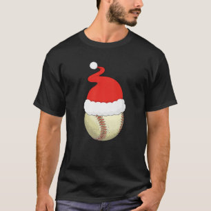 Camiseta Navidades Ball de Béisbol Santa Hat Xmas Boys Catc
