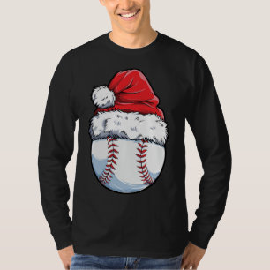 Camiseta Navidades Ball de Béisbol Santa Hat Xmas Catcher P