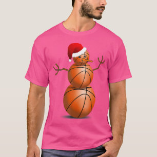 Camiseta Navidades Baloncesto Baloncesto Baloncesto Snowman