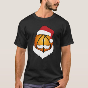 Camiseta Navidades Baloncesto Santa Hat Beard Xmas Sport Bo