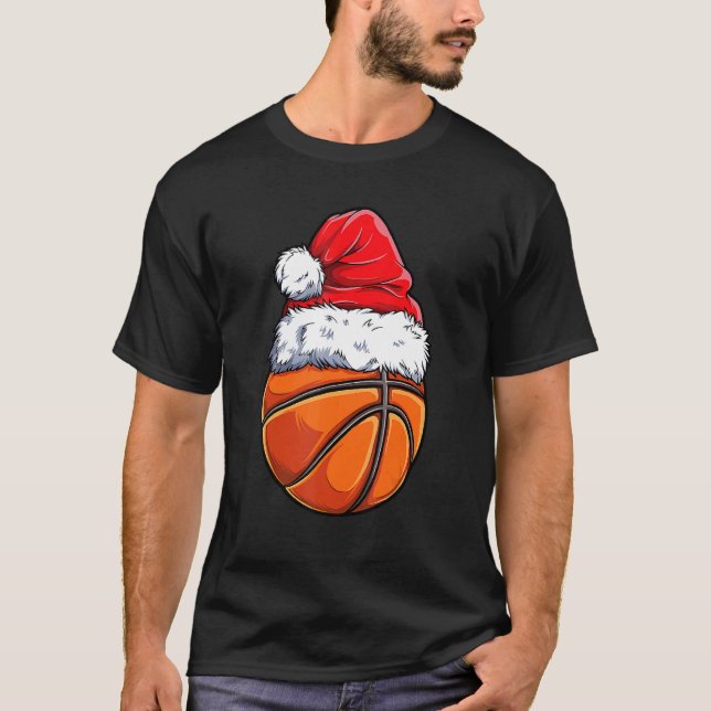 Camiseta Navidades Baloncesto Santa Hat Niños (Anverso)