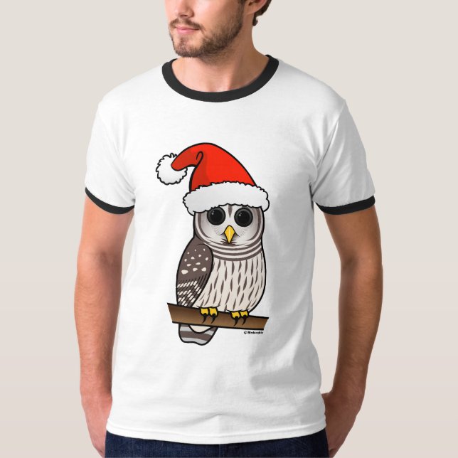 Camiseta Navidades Barred Owl Santa (Anverso)