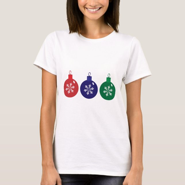 Camiseta Navidades Baubles (Anverso)