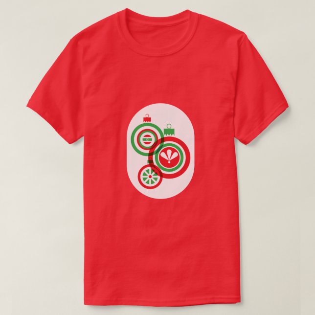 Camiseta Navidades Baubles (Diseño del anverso)