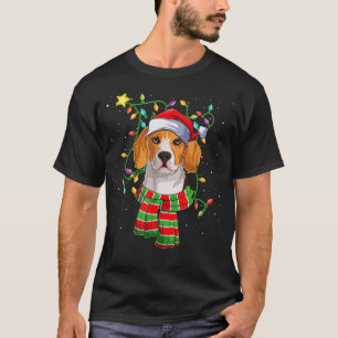 Camiseta Navidades Beagle iluminan a dueño de perro de Sant
