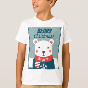Camiseta Navidades beary lindo personalizado oso polar con 