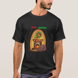 Camiseta Navidades beatos duermen el oso durmiente con chim