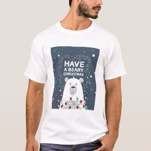 Camiseta Navidades beatos Ilustracion de arte de oso polar