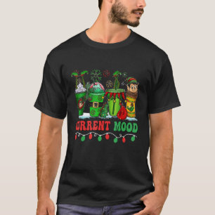 Camiseta Navidades Bebida de café Mood Actual Santa Light C