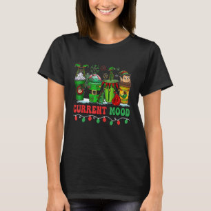 Camiseta Navidades Bebida de café Mood Actual Santa Light C